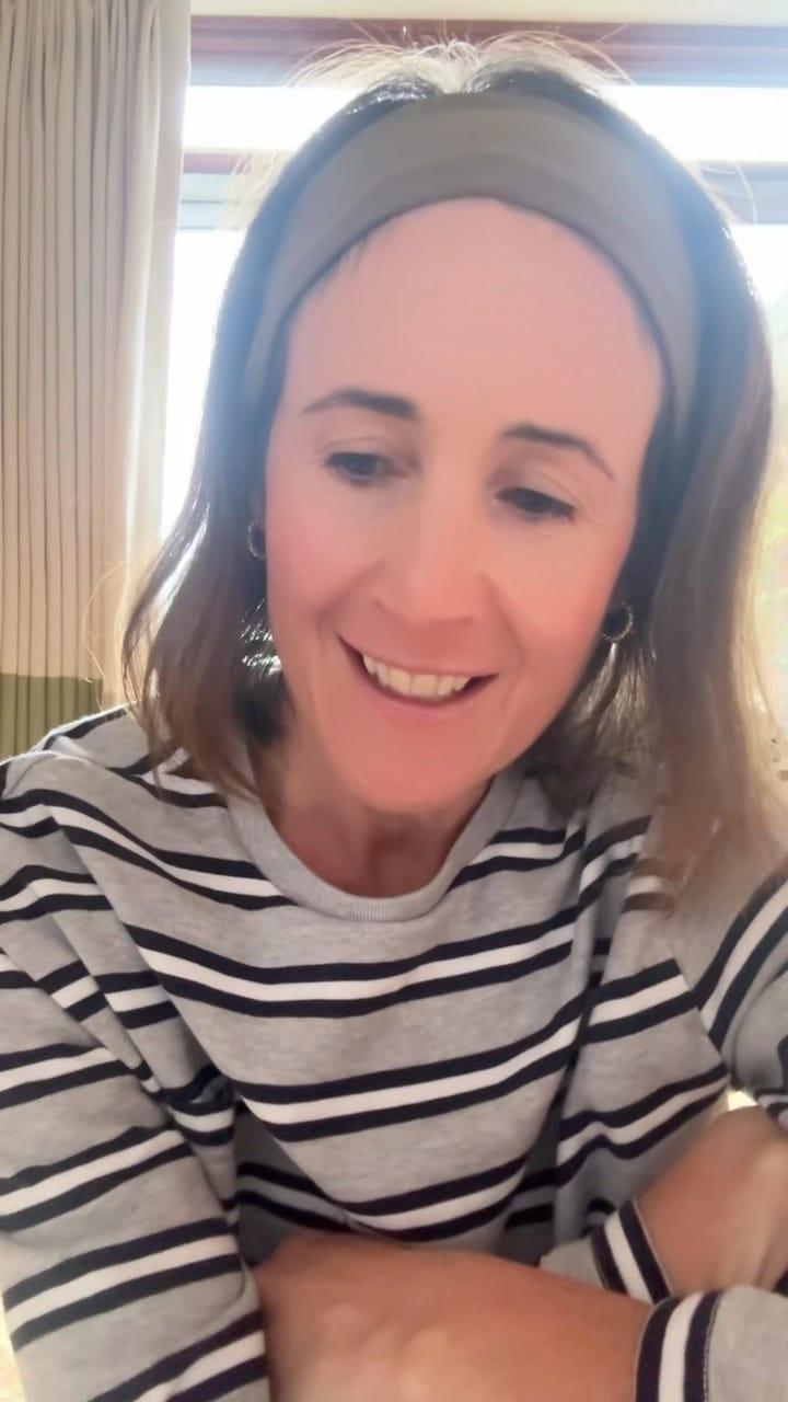 Kim Palmer, founder of Clementine, talking to camera