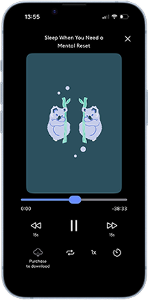 The Clementine app playing a session on a phone